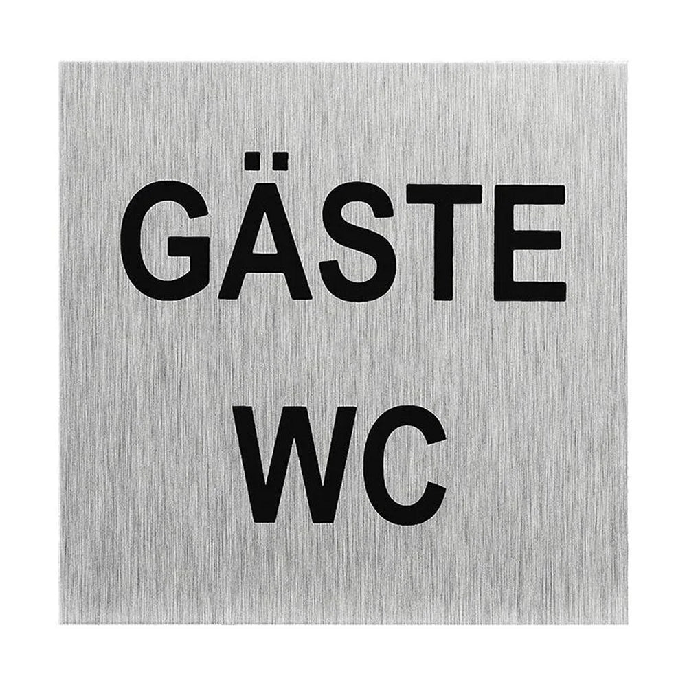 ProPlus SF_972064 Aluminium Türschild "Gäste WC" 60x60mm Tür Schild