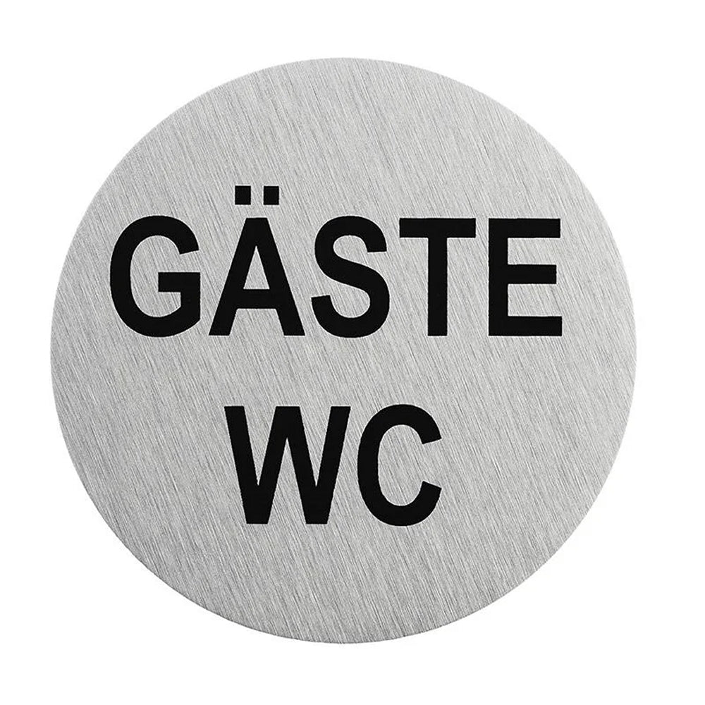 ProPlus SF_972073 Aluminium Türschild "Gäste WC" Ø 75mm Tür Schild
