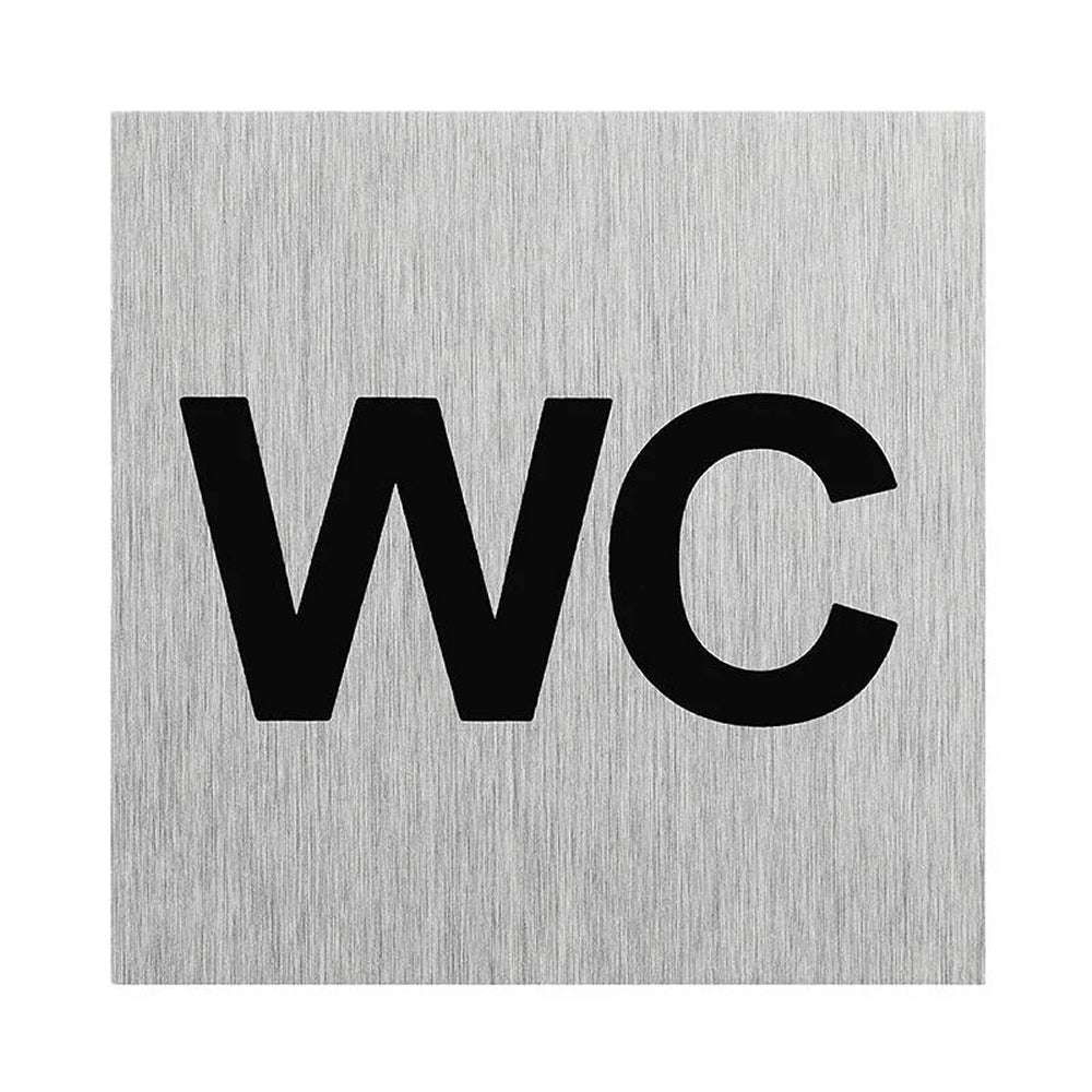 ProPlus SF_972094 Aluminium Türschild "WC" 60x60mm Tür Schild
