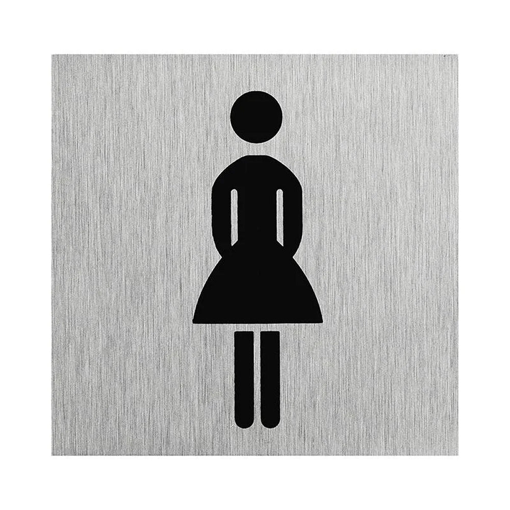 ProPlus SF_972096 Aluminium Türschild "Bild Frau" 60x60mm Tür Schild