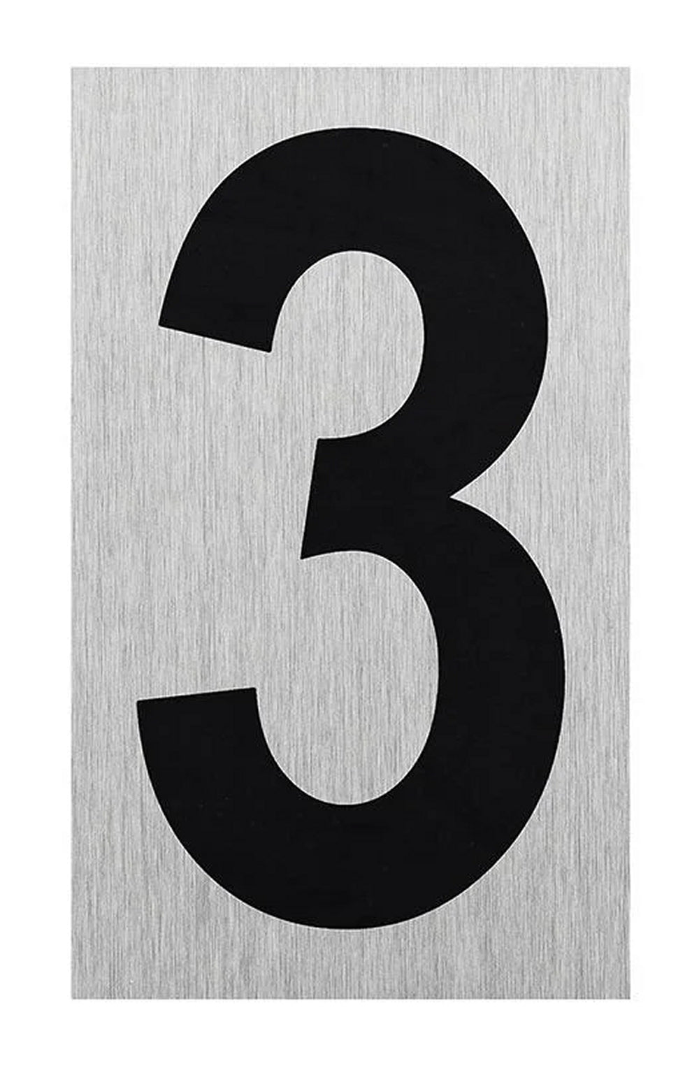 ProPlus SF_972106 Aluminium Türschild "3" 100x60mm Tür Schild