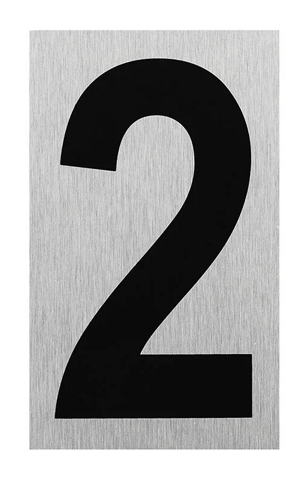 ProPlus SF_972108 Aluminium Türschild "2" 100x60mm Tür Schild