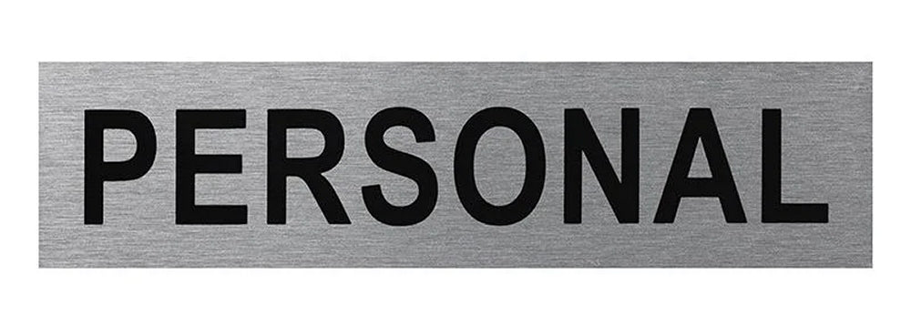 ProPlus SF_972116 Aluminium Türschild "Personal" 160x40mm Tür Schild