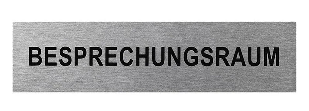 ProPlus SF_972118 Aluminium Türschild "Besprechungsraum" 160x40mm Tür Schild