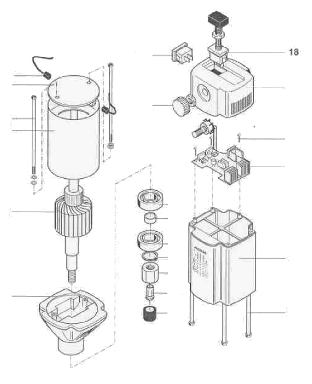 PROXXON 20160-18 Ein-Ausschalter für Bohr- und Fräswerk BFW36/e