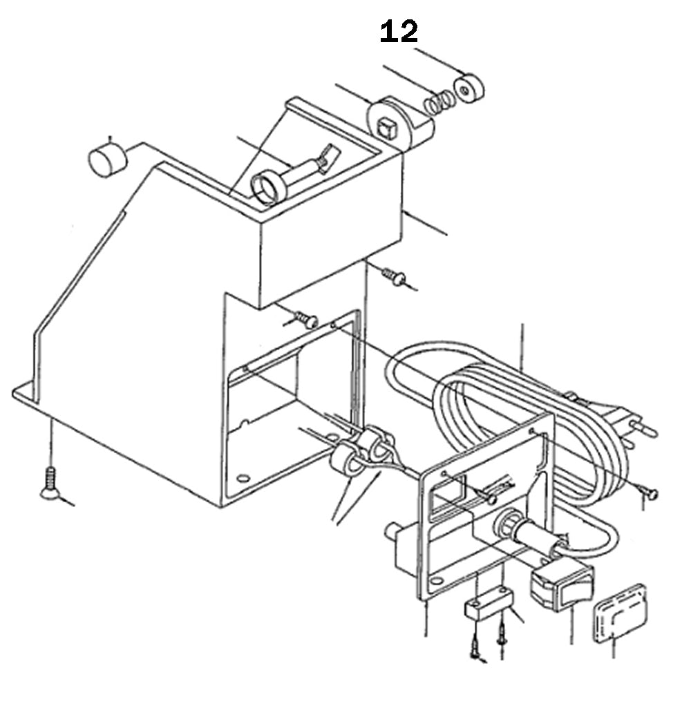 PROXXON 21200-12 Druckknopf für Bohrerschärfgerät Bohrerschleifgerät BSG 21200
