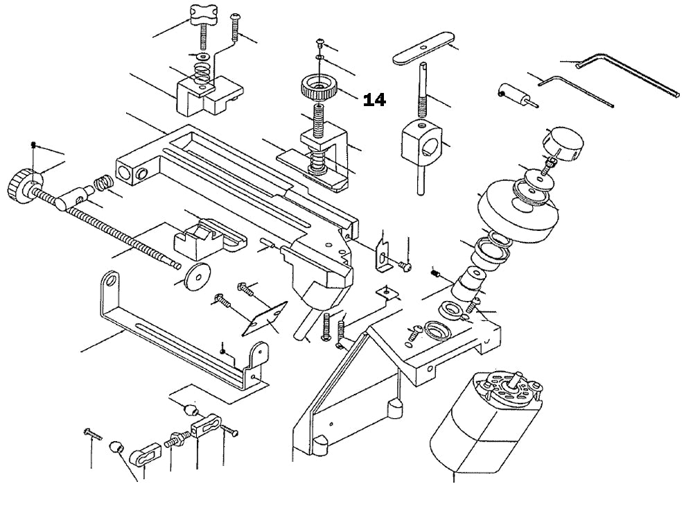 PROXXON 21200-14 Rändelmutter für Andruckprisma für Bohrerschärfgerät Bohrerschleifgerät BSG 21200