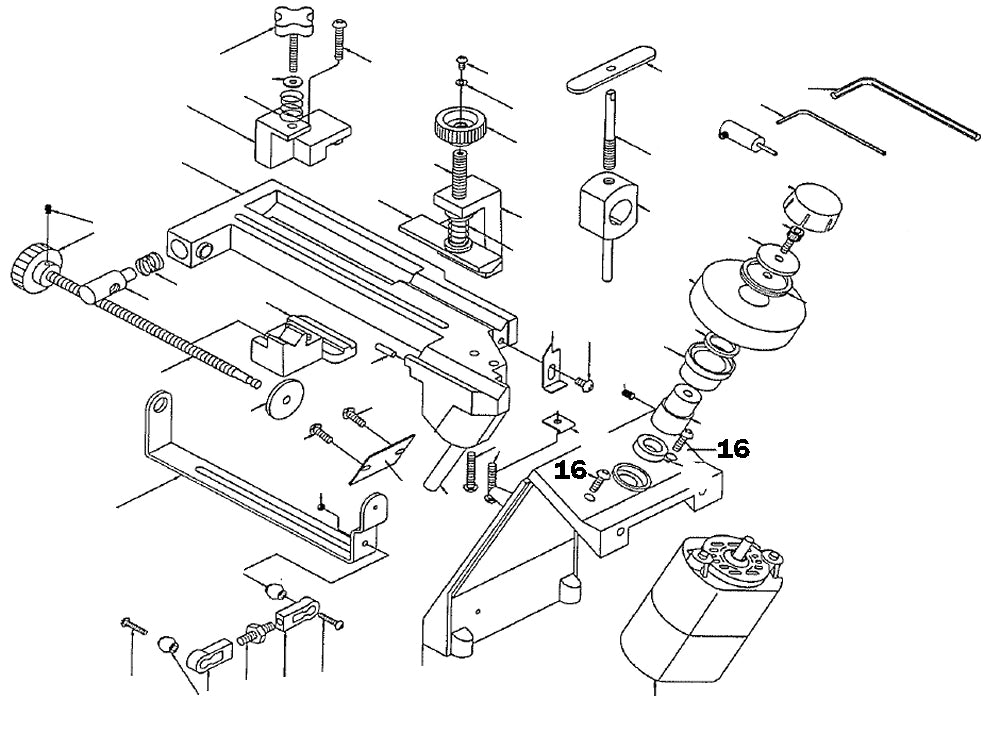 PROXXON 21200-16 Befestigungsschraube für Bohrerschärfgerät Bohrerschleifgerät BSG 21200