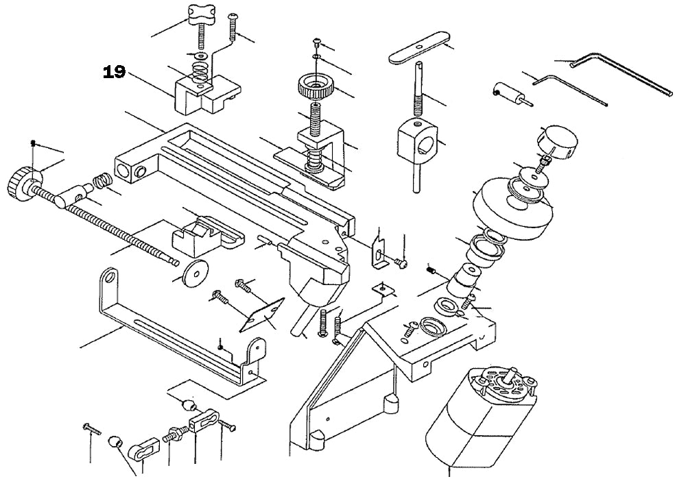 PROXXON 21200-19 Halterung für Klemmschraube für Bohrerschärfgerät Bohrerschleifgerät BSG 21200