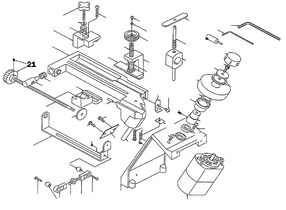 PROXXON 21200-21 Rändelschraube für Bohrerschärfgerät Bohrerschleifgerät BSG 21200