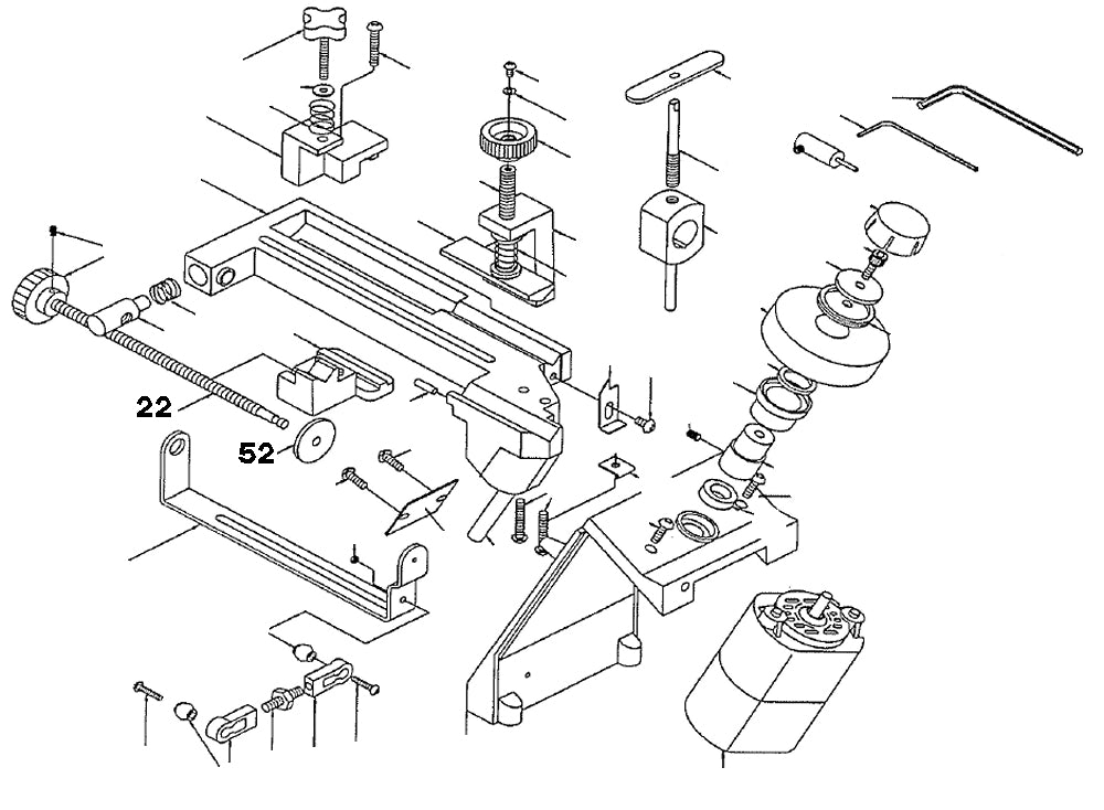 PROXXON 21200-22 21200-52 Spindel inklusive Skalenscheibe für Bohrerschärfgerät Bohrerschleifgerät BSG 21200