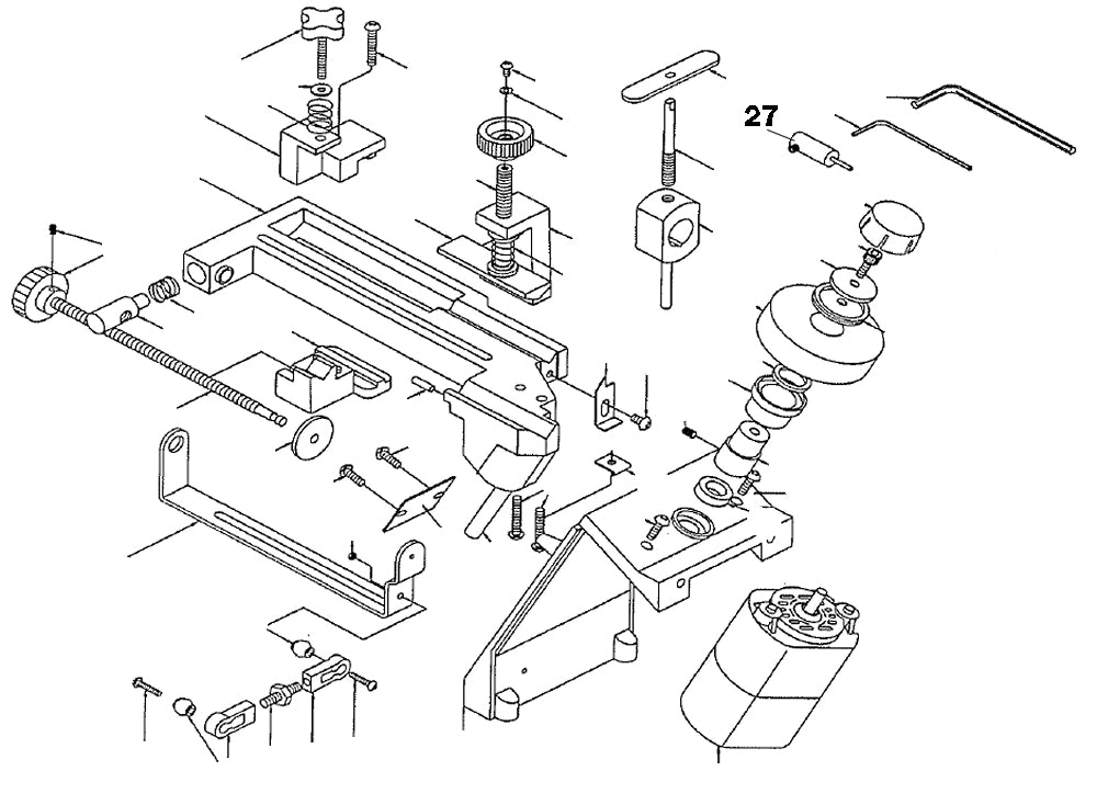 PROXXON 21200-27 Adapter komplett für Bohrerschärfgerät Bohrerschleifgerät BSG 21200