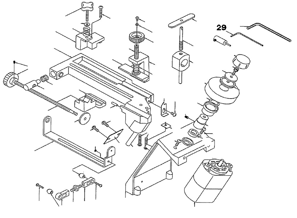 PROXXON 21200-29 Innensechskantschlüssel klein für Bohrerschärfgerät Bohrerschleifgerät BSG 21200