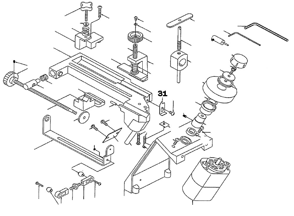 PROXXON 21200-31 Justieranschlag für Bohrerschärfgerät Bohrerschleifgerät BSG 21200