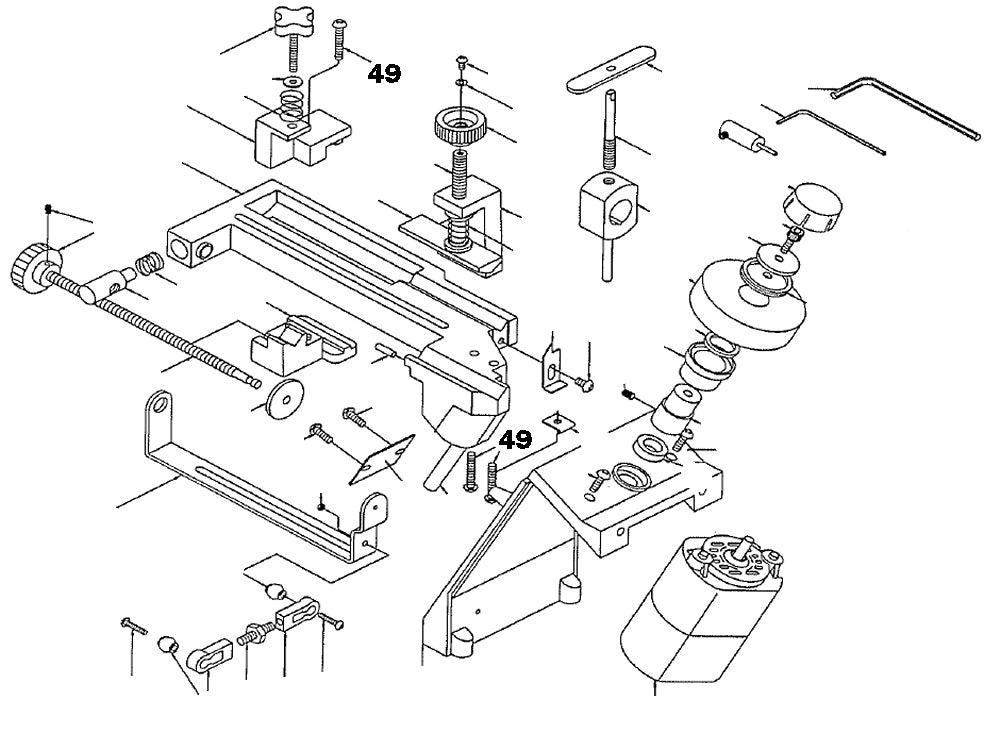 PROXXON 21200-49 Befestigungsschraube für Bohrerschärfgerät Bohrerschleifgerät BSG 21200