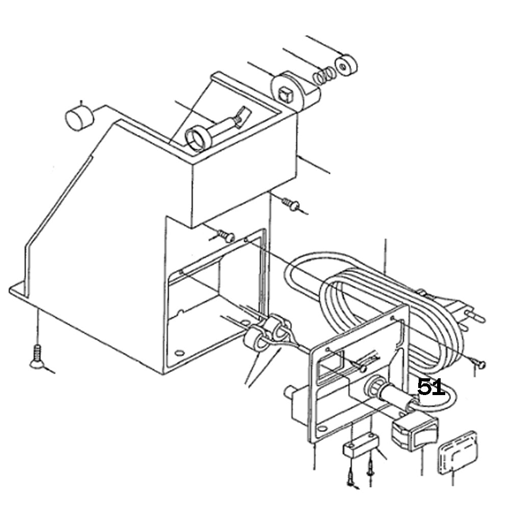 PROXXON 21200-51 Zugentlastung für Bohrerschärfgerät Bohrerschleifgerät BSG 21200