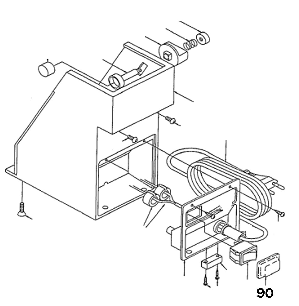PROXXON 21200-90 Abdeckplatte für Schalter für Bohrerschärfgerät Bohrerschleifgerät BSG 21200