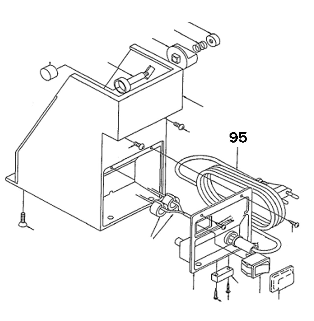 PROXXON 21200-95 Netzkabel für Bohrerschärfgerät Bohrerschleifgerät BSG 21200