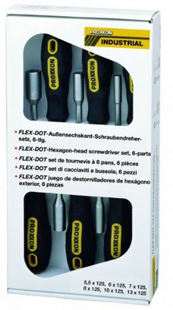 PROXXON 22644 FLEX DOT Schraubendreher Außensechskant Schraubendreher 6teilig