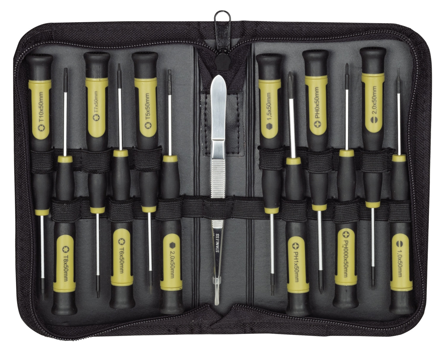 PROXXON 22720 Satz MICRO-Driver Feinstschraubendreher mit Tasche 13 teilig