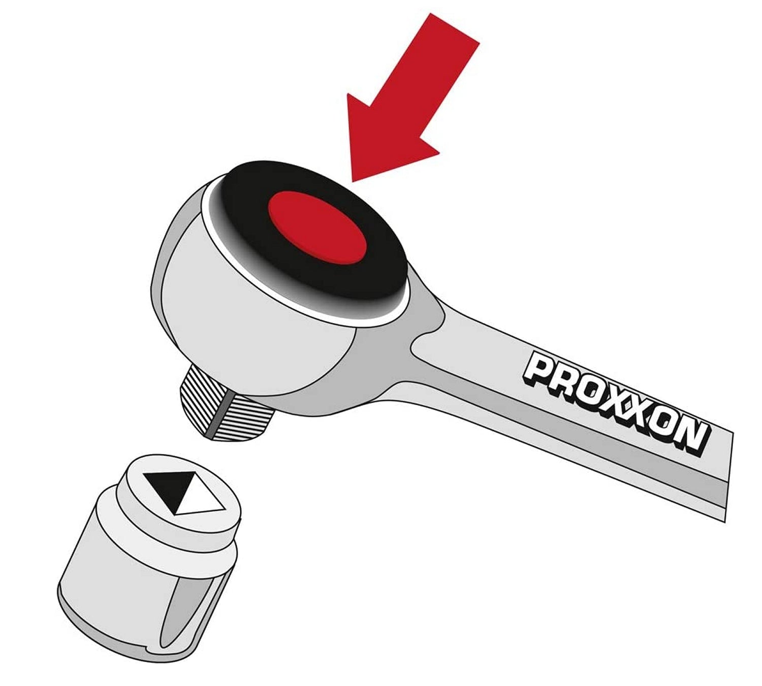 PROXXON 23040 Steckschlüssel Satz 56teilig mit 6,3mm (1/4') und 12,5mm (1/2') Ratsche