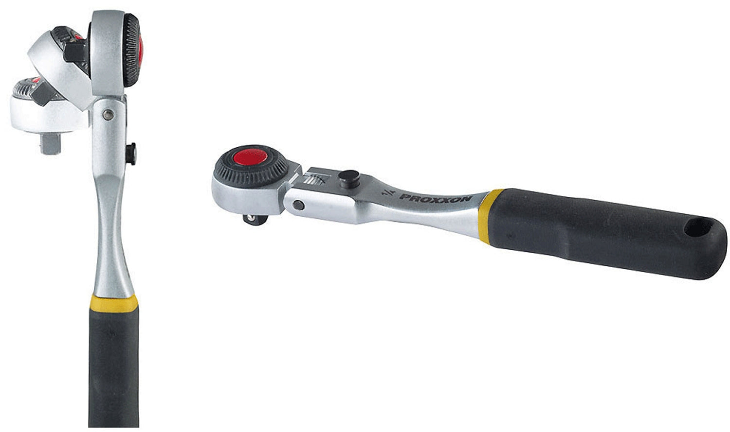 PROXXON 23074 Ratsche Knarre mit flexiblem Kopf Antrieb 6,3mm (1/4")
