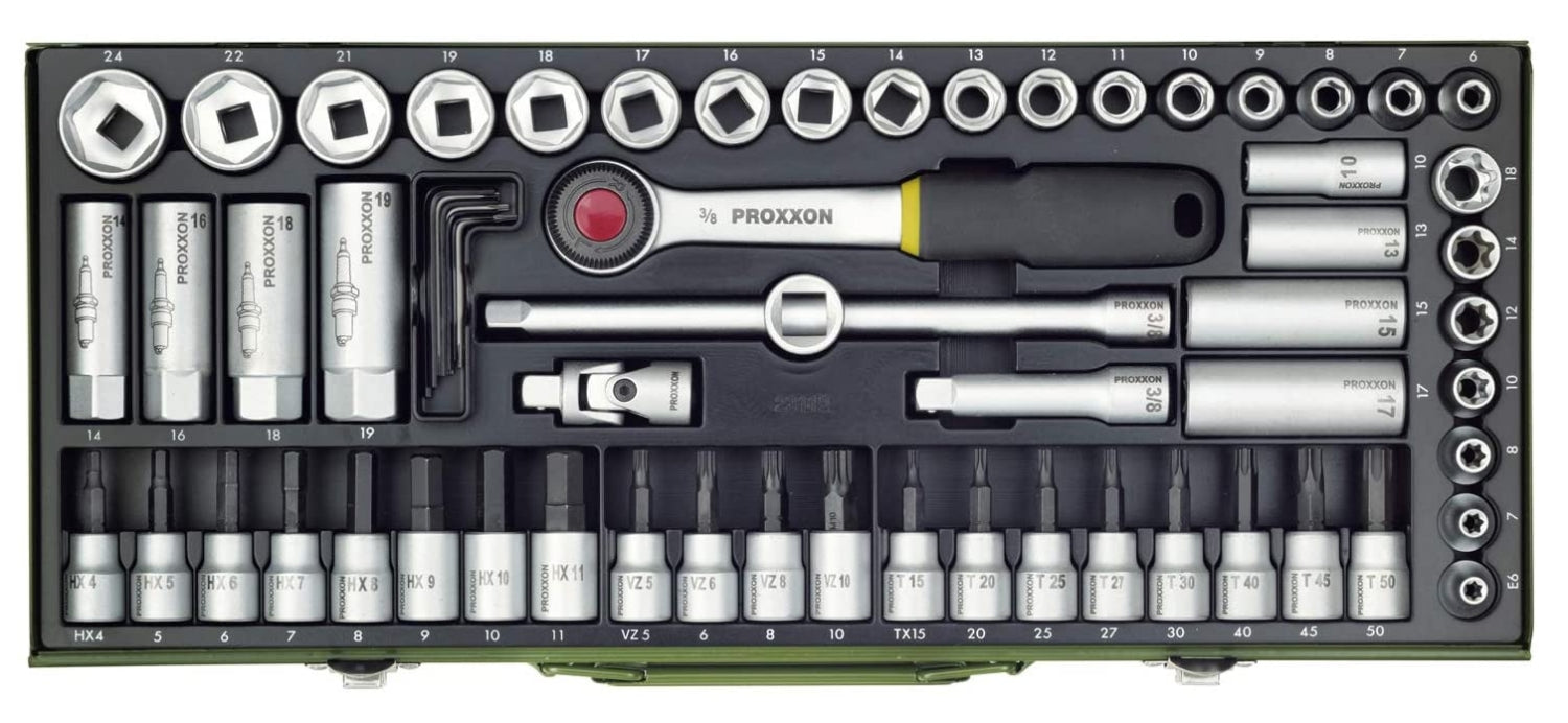 PROXXON 23112 Super Kompaktsatz 65 teilig Antrieb 10mm (3/8")