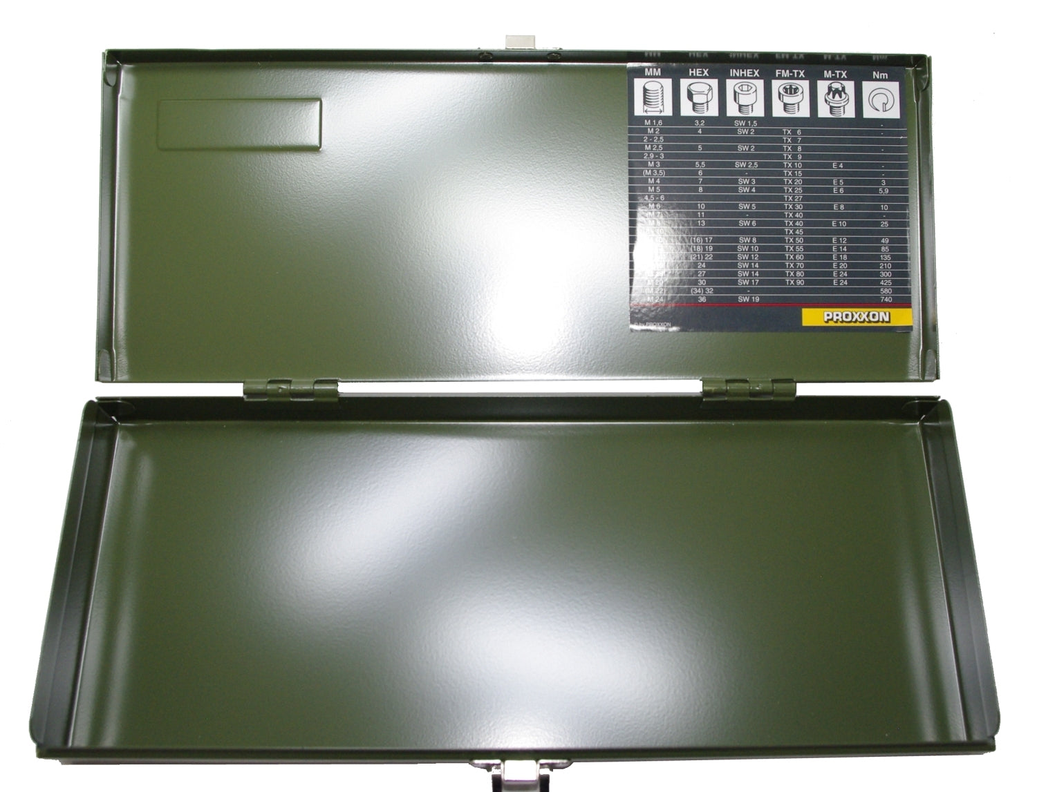 PROXXON 2314 Metallkoffer Leerkoffer Metallkasten leer 330x130x40mm