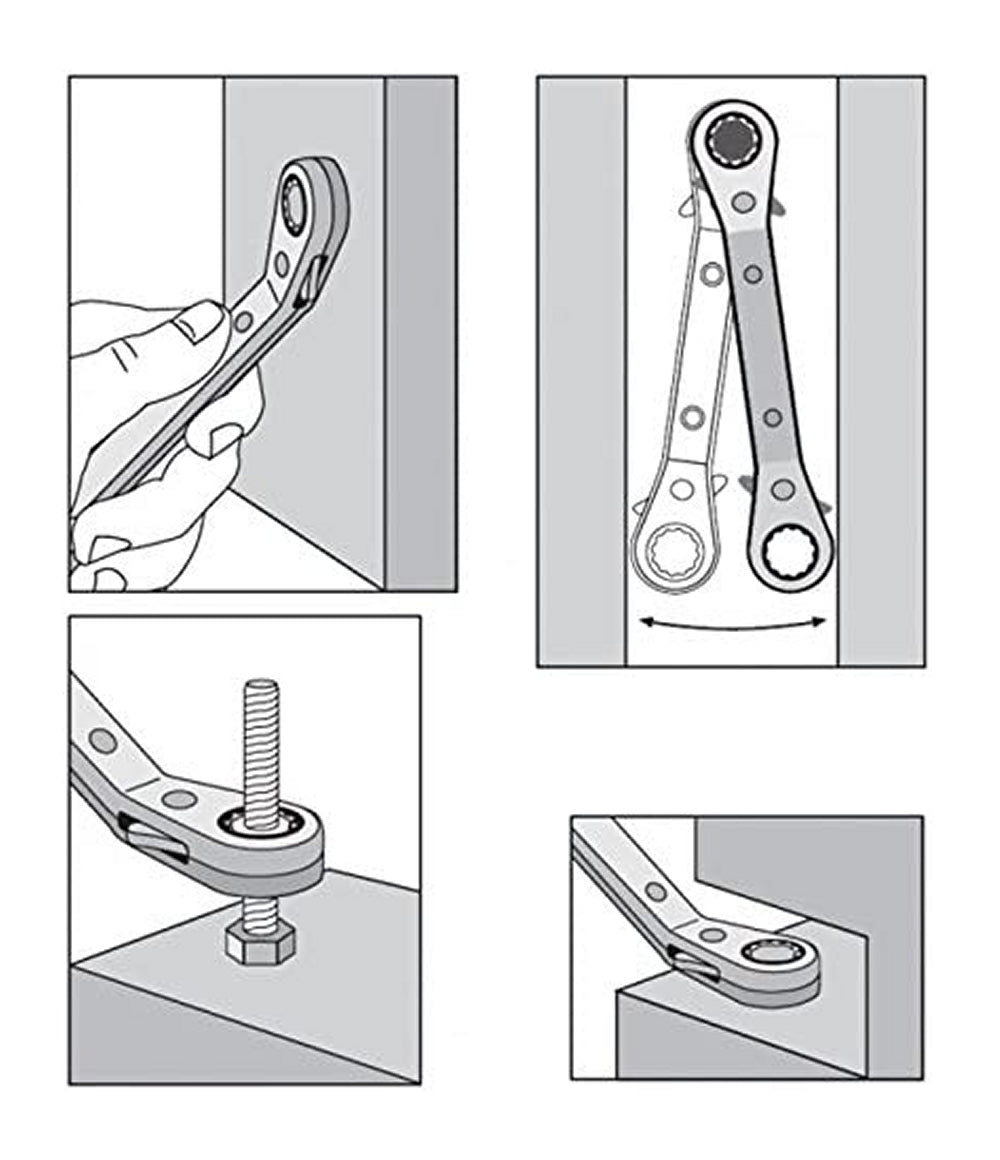 PROXXON 23231 Satz SPEEDER Ratschenschlüssel 6-19mm 6 teilig