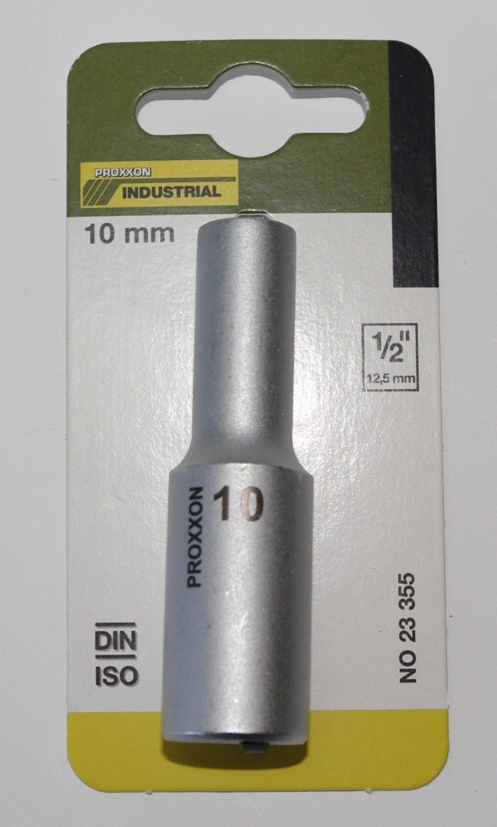 PROXXON 23355 Tiefbett Steckschlüsseleinsatz / Nuss 10mm Antrieb 12,5mm (1/2")