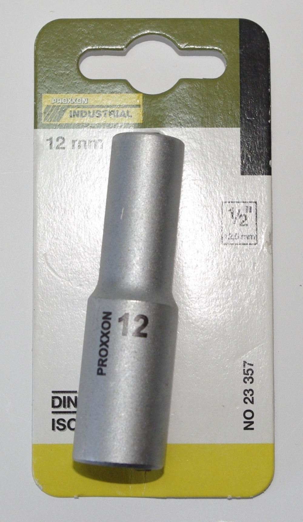 PROXXON 23357 Tiefbett Steckschlüsseleinsatz / Nuss 12mm Antrieb 12,5mm (1/2")