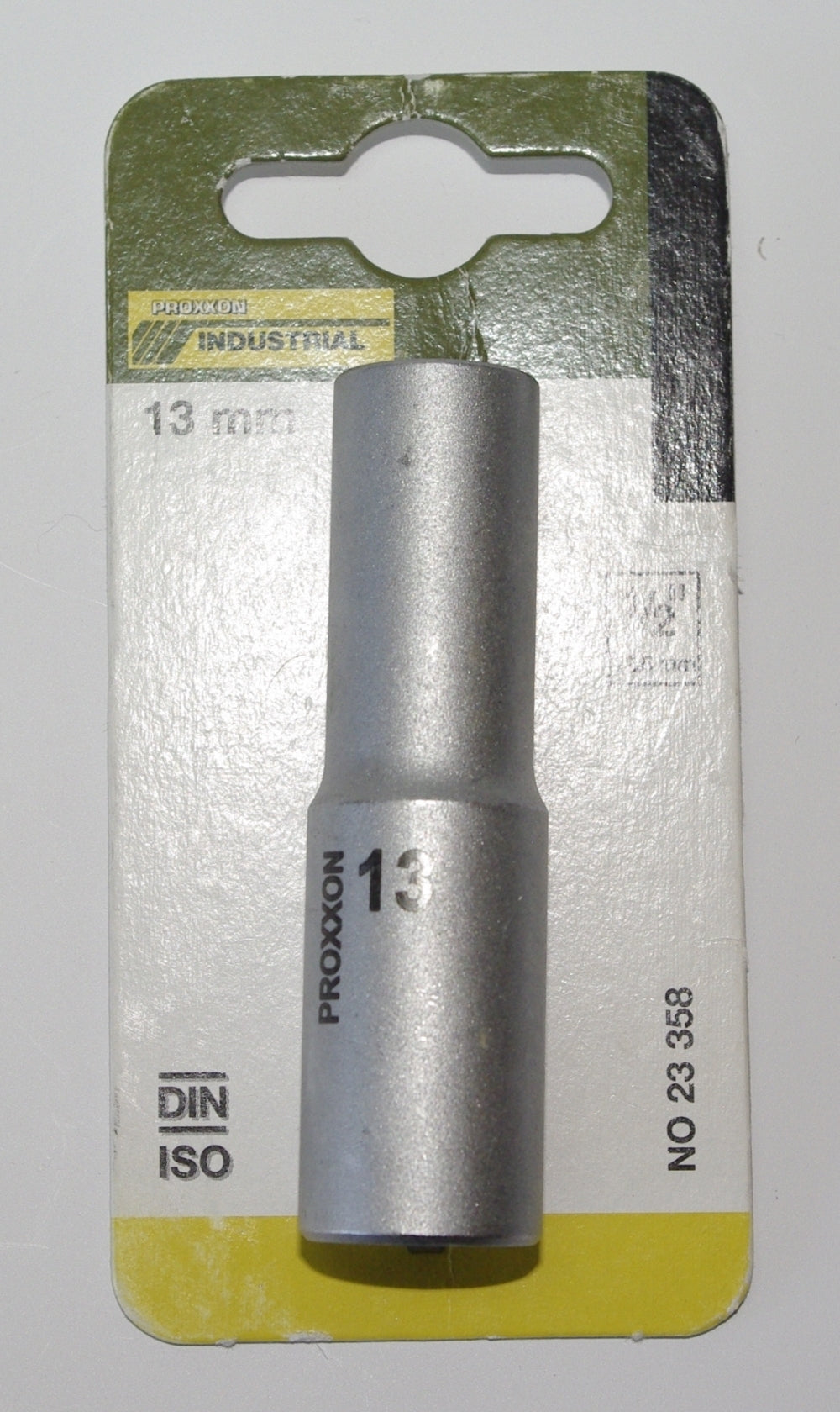 PROXXON 23358 Tiefbett Steckschlüsseleinsatz / Nuss 13mm Antrieb 12,5mm (1/2")