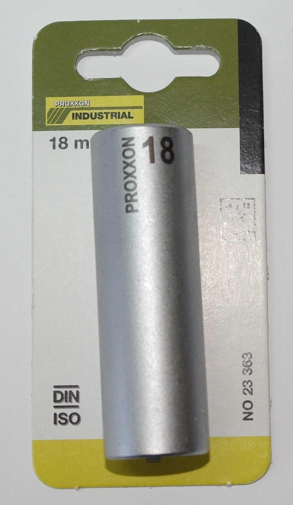 PROXXON 23363 Tiefbett Steckschlüsseleinsatz / Nuss 18mm Antrieb 12,5mm (1/2")