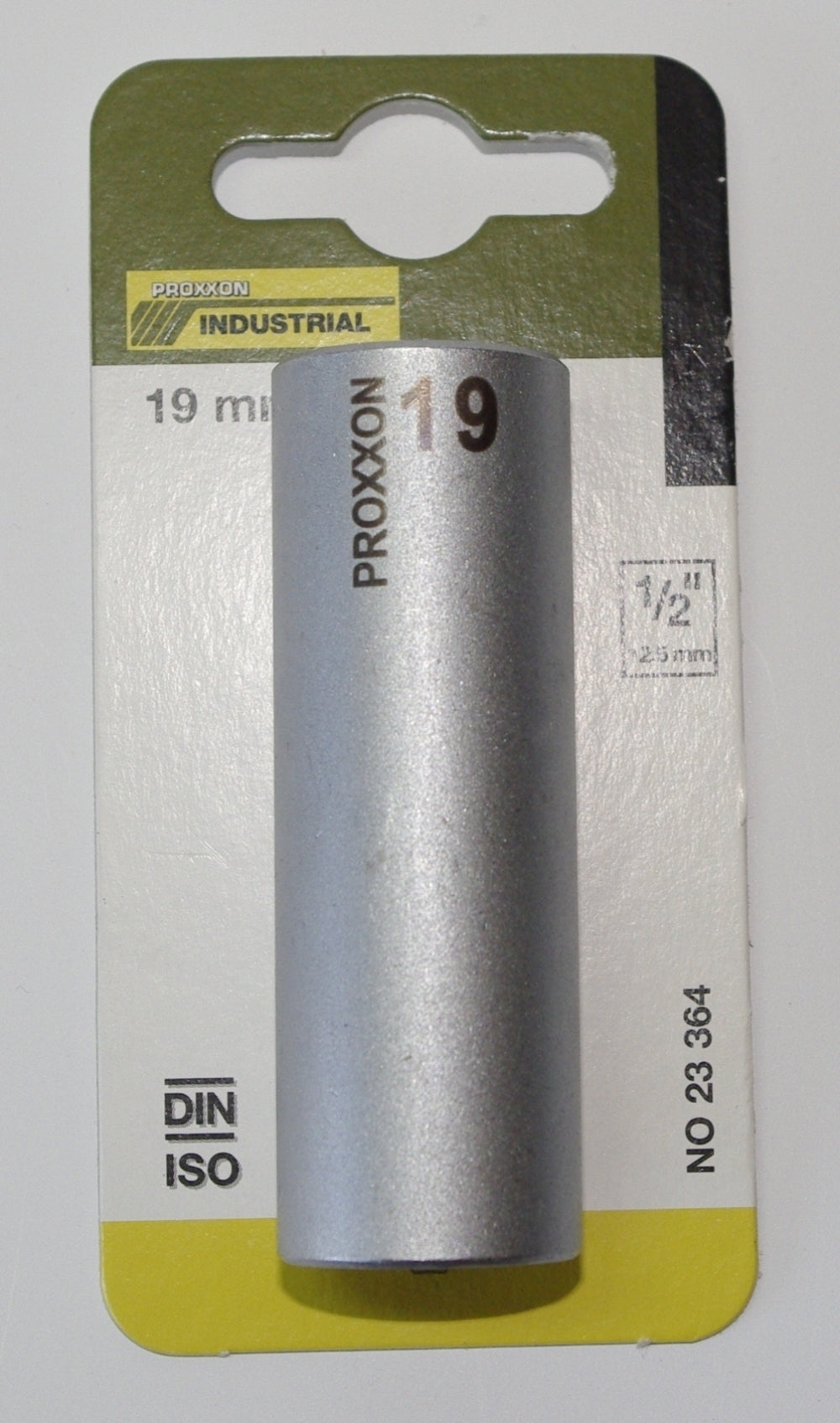 PROXXON 23364 Tiefbett Steckschlüsseleinsatz / Nuss 19mm Antrieb 12,5mm (1/2")