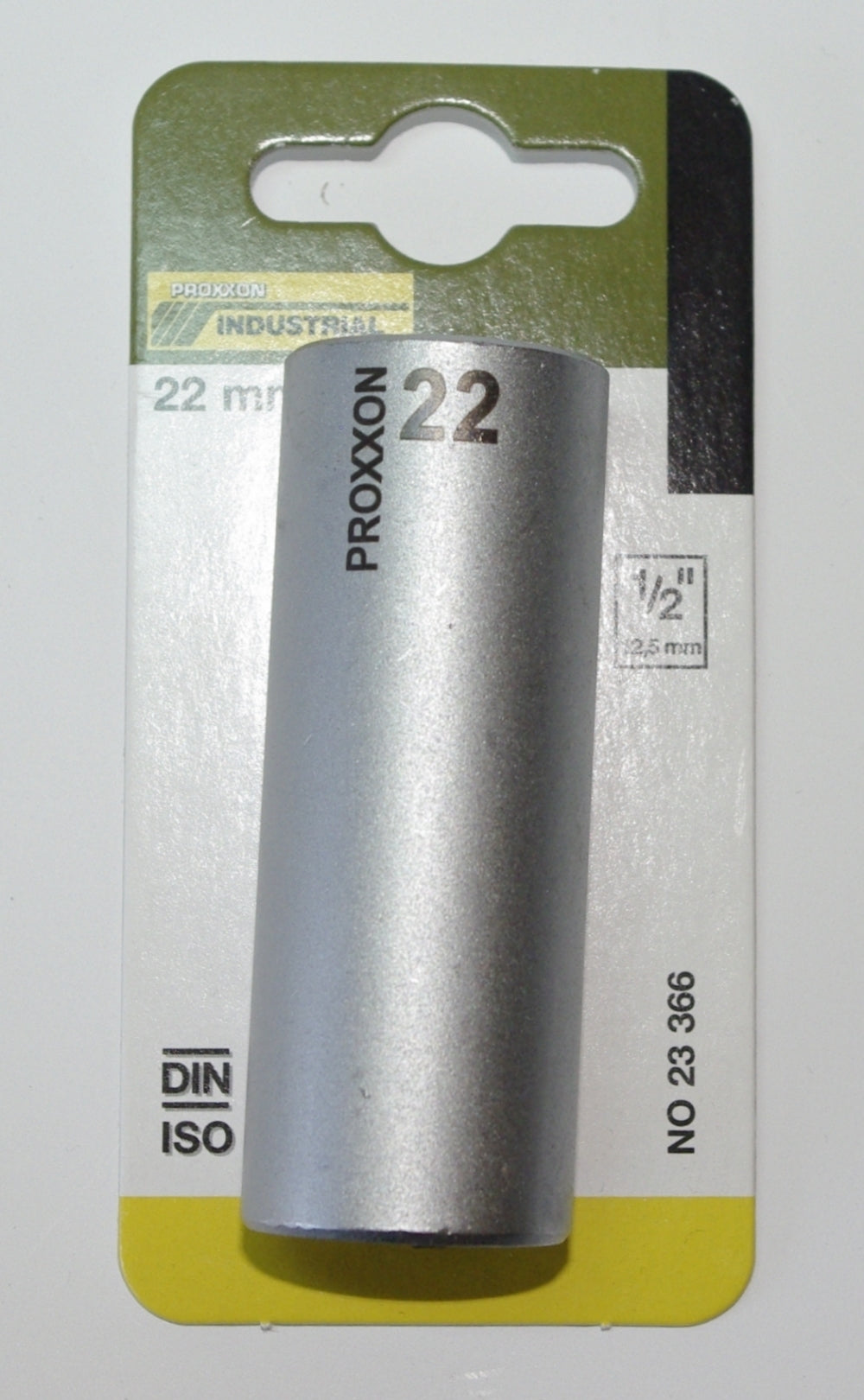 PROXXON 23366 Tiefbett Steckschlüsseleinsatz / Nuss 22mm Antrieb 12,5mm (1/2")