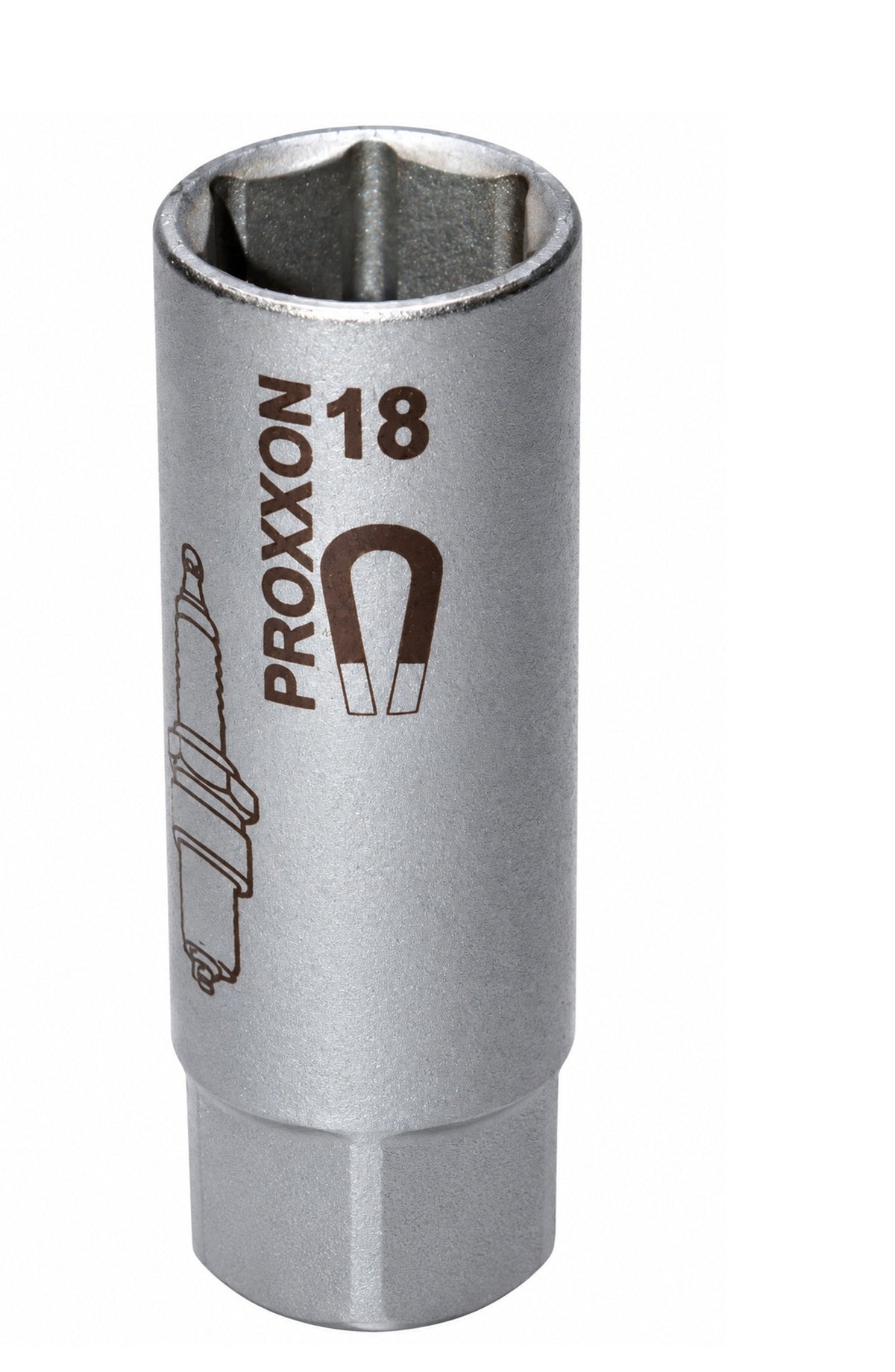 PROXXON 23394 Zündkerzen Nuss 18mm mit Magneteinsatz Antrieb 12,5mm(1/2")