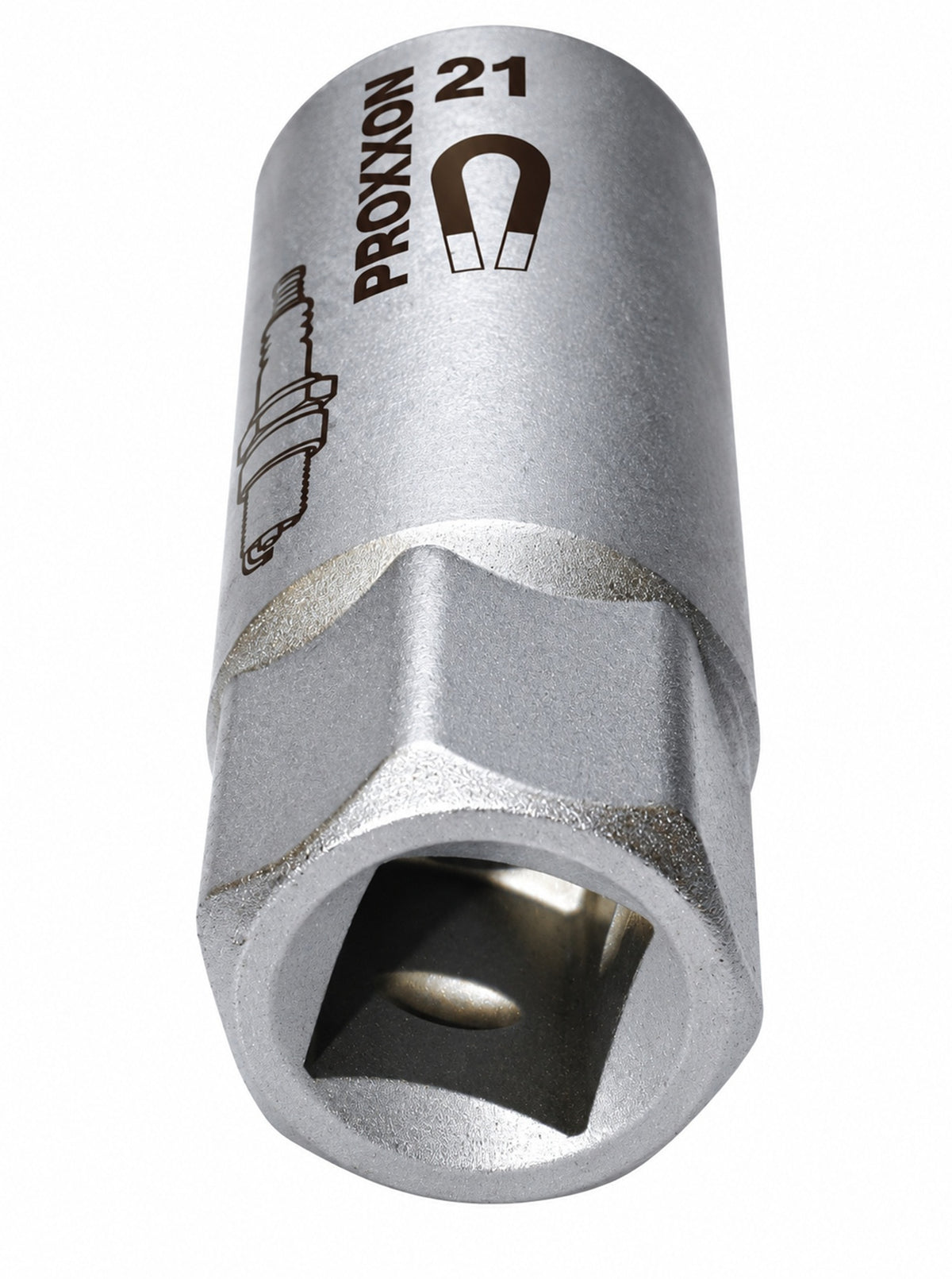PROXXON 23396 Zündkerzen Nuss 21mm mit Magneteinsatz Antrieb 12,5mm(1/2")