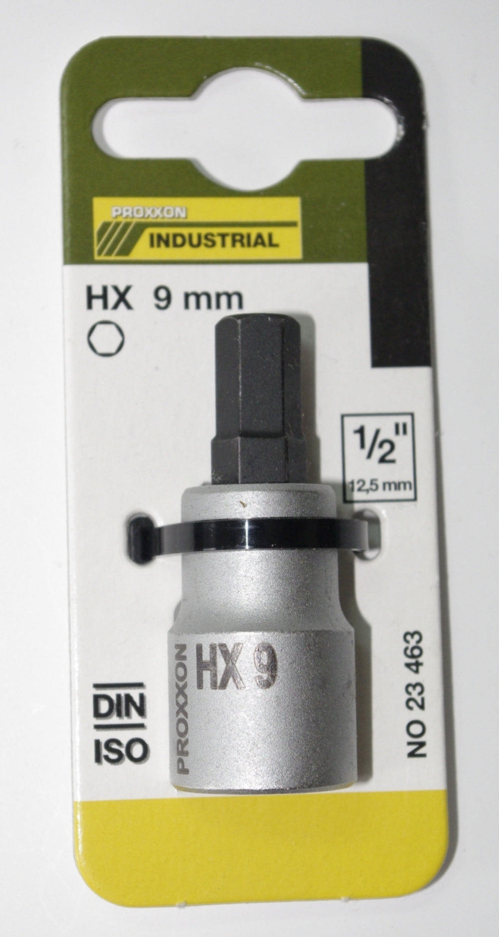 PROXXON 23463 Innensechskant Einsatz HX9 9mm Länge 55mm Antrieb 12,5mm (1/2")