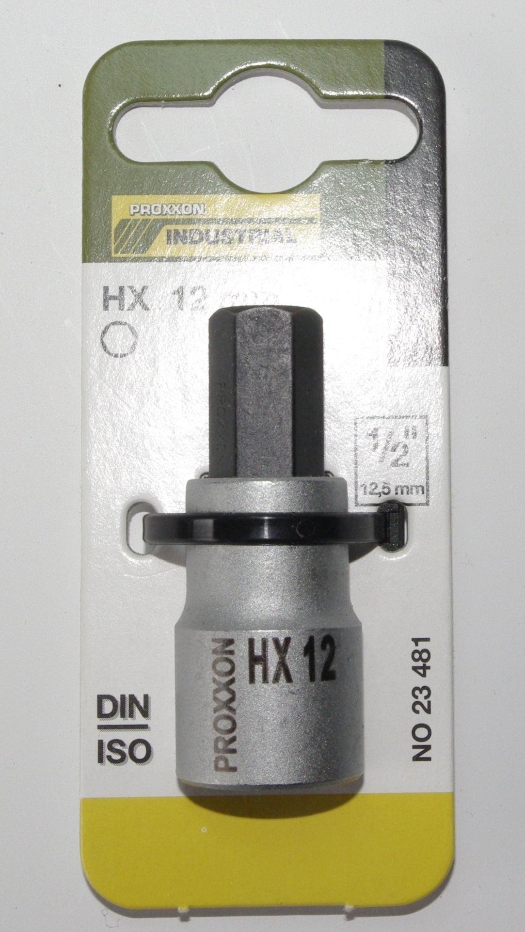 PROXXON 23481 Innensechskant Einsatz HX12 12mm Länge 55mm Antrieb 12,5mm (1/2")