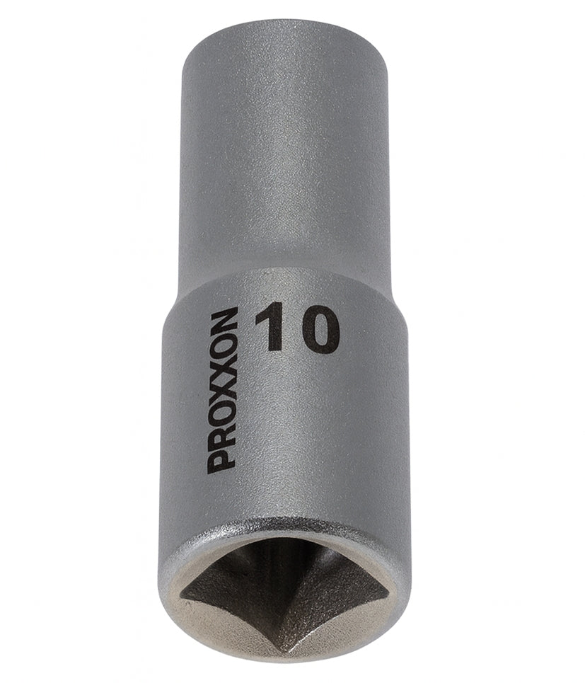 PROXXON 23536 Tiefbett Steckschlüsseleinsatz / Nuss 10mm Antrieb 10mm (3/8")
