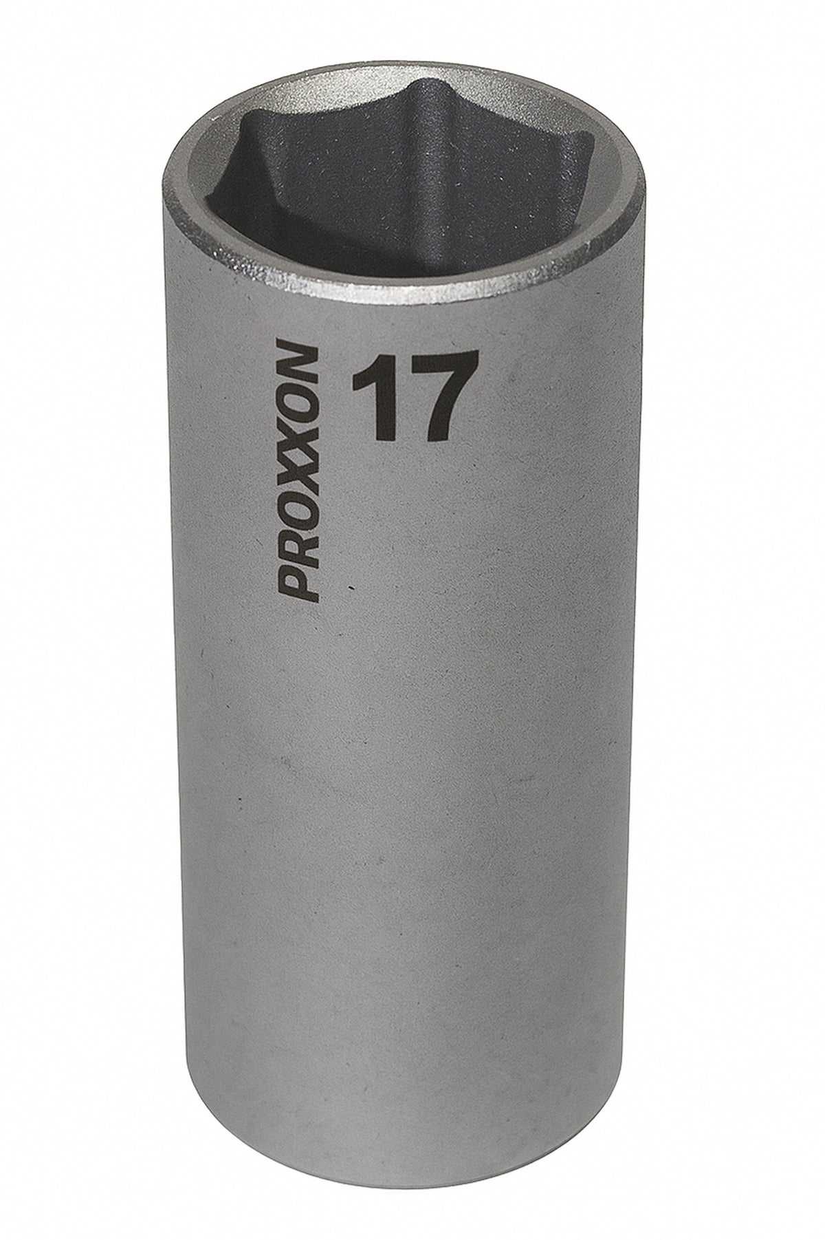 PROXXON 23546 Tiefbett Steckschlüsseleinsatz / Nuss 17mm Antrieb 10mm (3/8")