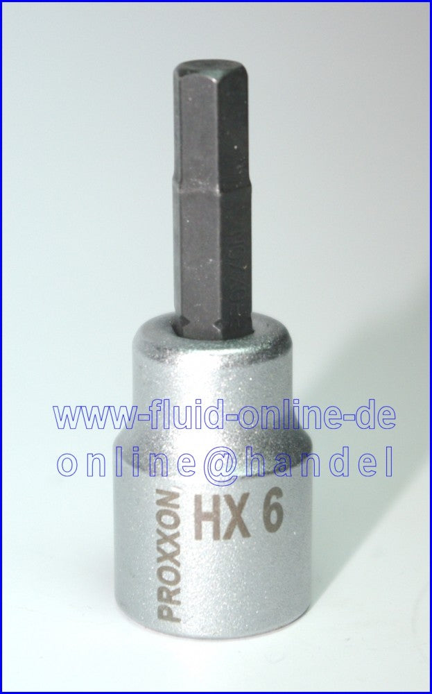 PROXXON 23578 HX6 Innensechskant Bit Einsatz 6mm Antrieb 10mm (3/8")