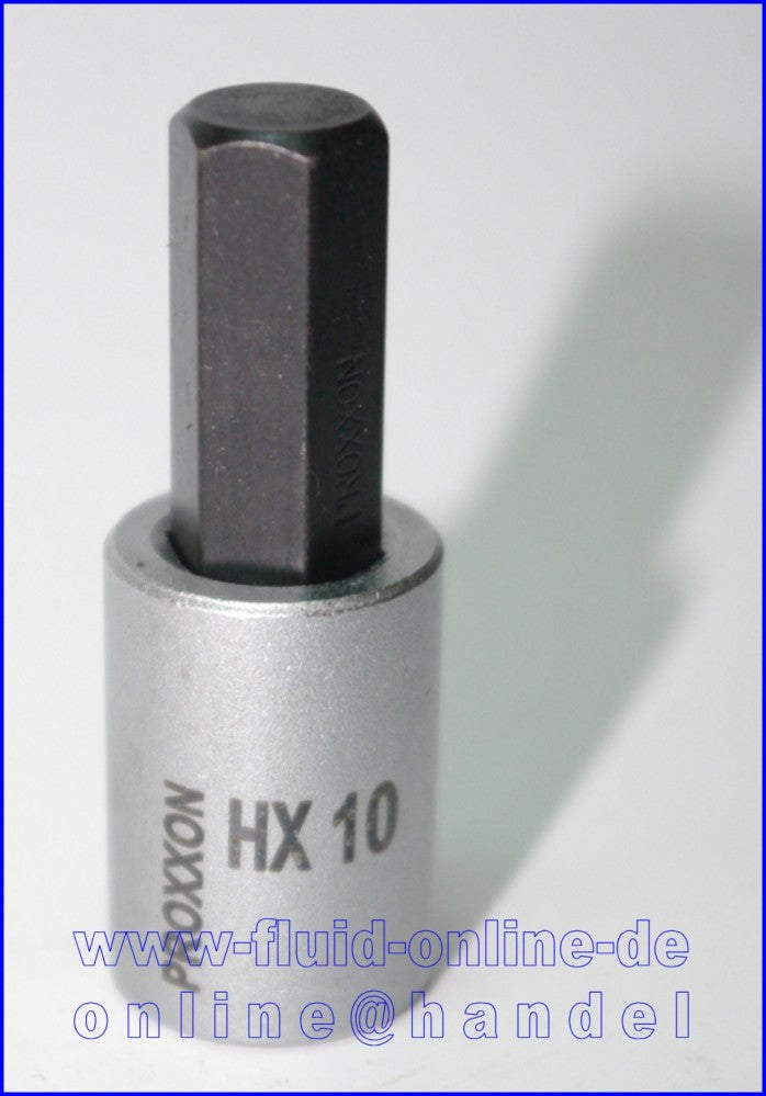 PROXXON 23581 HX10 Innensechskant Bit Einsatz 10mm Antrieb 10mm (3/8")