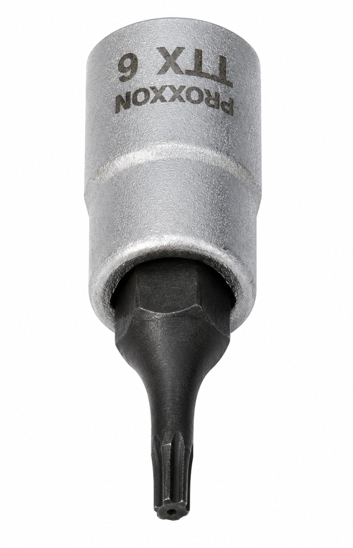 PROXXON 23752 Torx Einsatz TTX6 Antrieb 6,3mm (1/4") mit Stirnlochbohrung