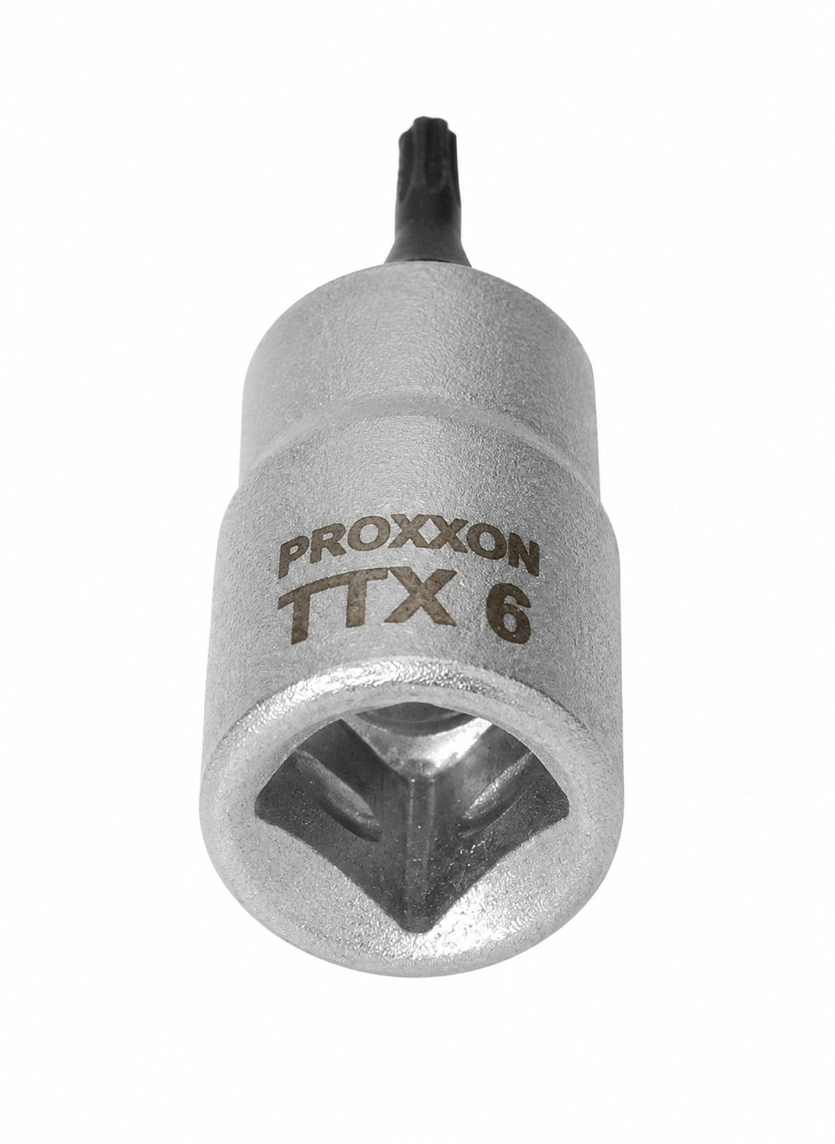 PROXXON 23752 Torx Einsatz TTX6 Antrieb 6,3mm (1/4") mit Stirnlochbohrung