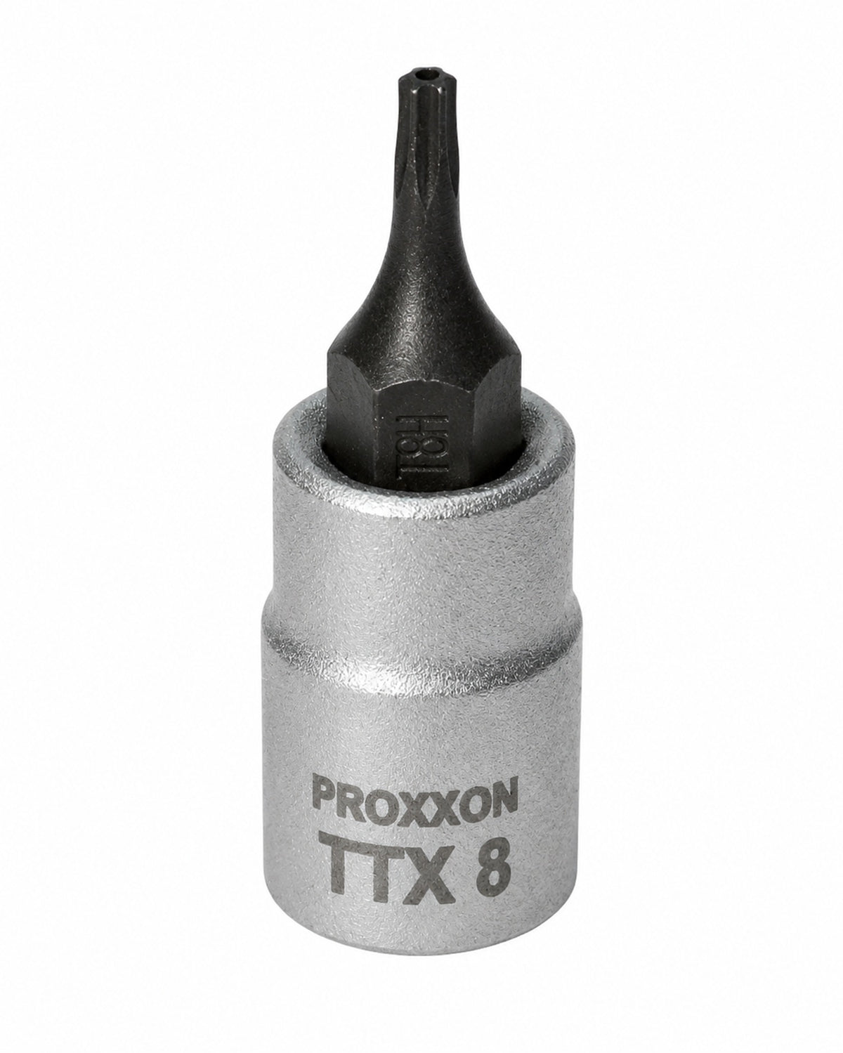 PROXXON 23753 Torx Einsatz TTX8 Antrieb 6,3mm (1/4") mit Stirnlochbohrung