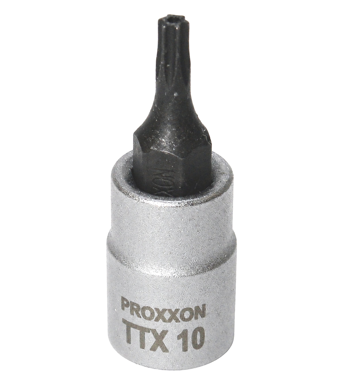 PROXXON 23754 Torx Einsatz TTX10 Antrieb 6,3mm (1/4") mit Stirnlochbohrung