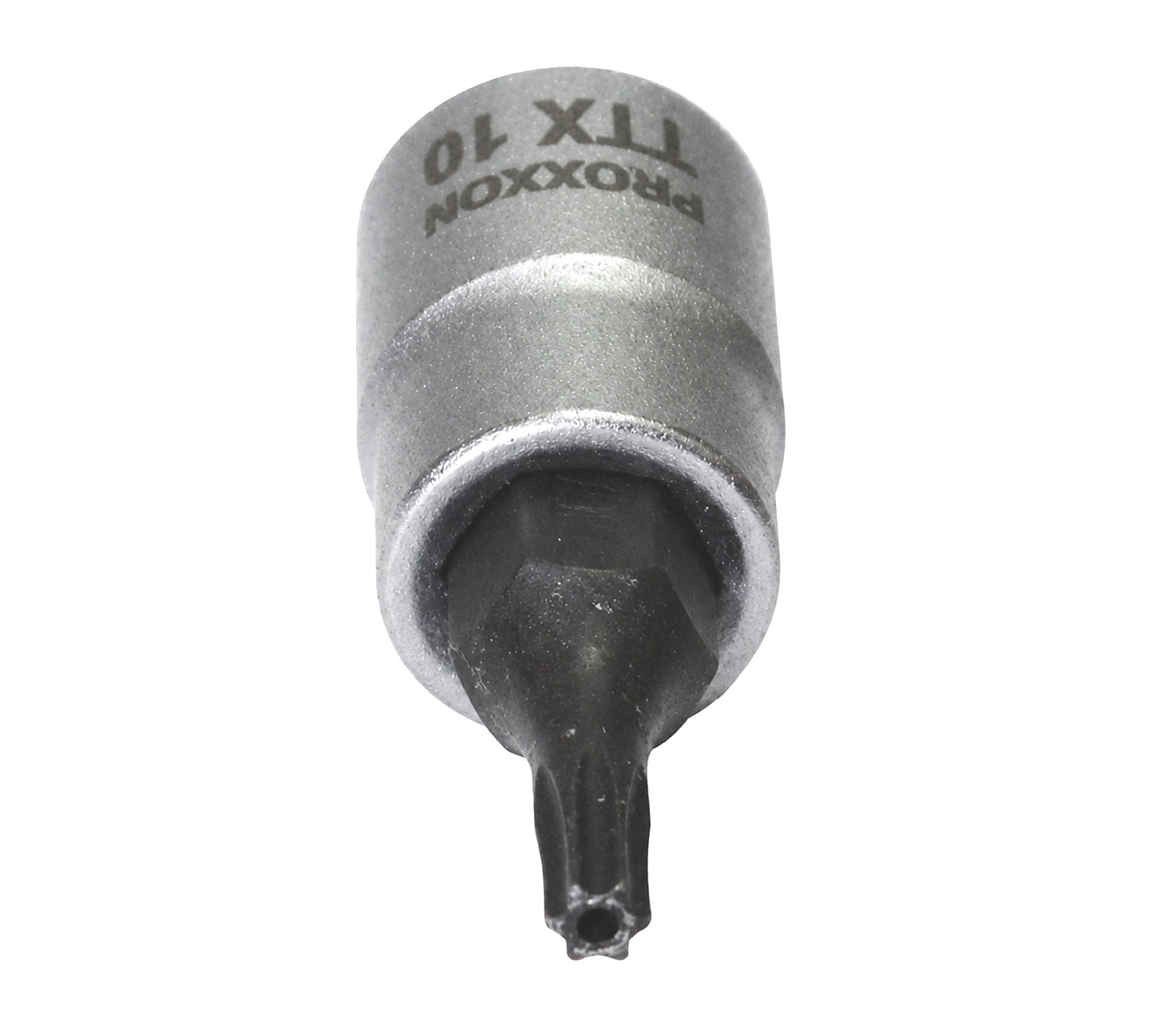PROXXON 23754 Torx Einsatz TTX10 Antrieb 6,3mm (1/4") mit Stirnlochbohrung