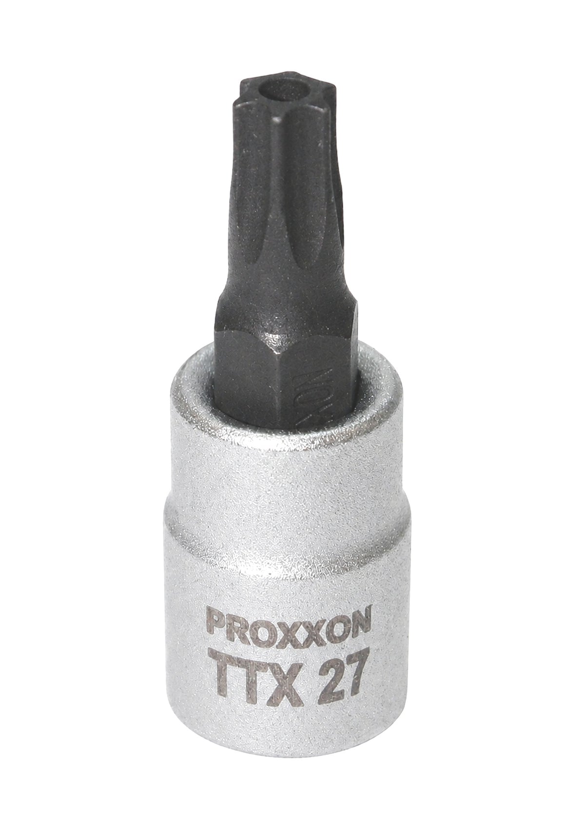 PROXXON 23761 Torx Einsatz TTX27 Antrieb 6,3mm (1/4") mit Stirnlochbohrung