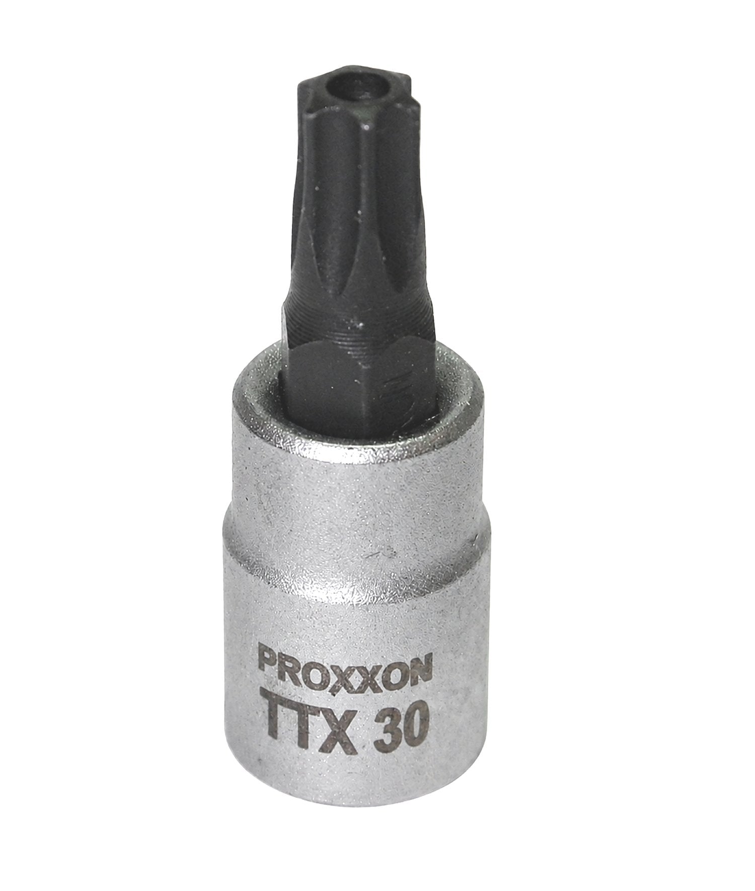 PROXXON 23762 Torx Einsatz TTX30 Antrieb 6,3mm (1/4") mit Stirnlochbohrung